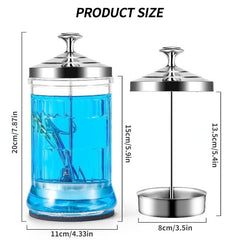 29 Oz Sanitizing Manicure Glass Small Glass Salon Jar Container