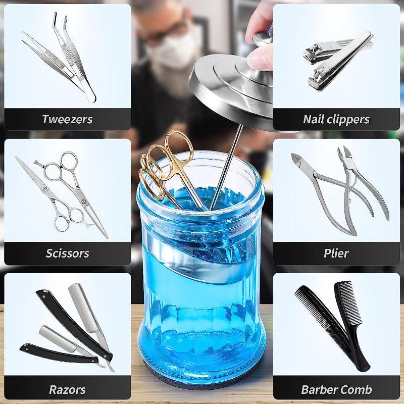29 Oz Sanitizing Manicure Glass Small Glass Salon Jar Container