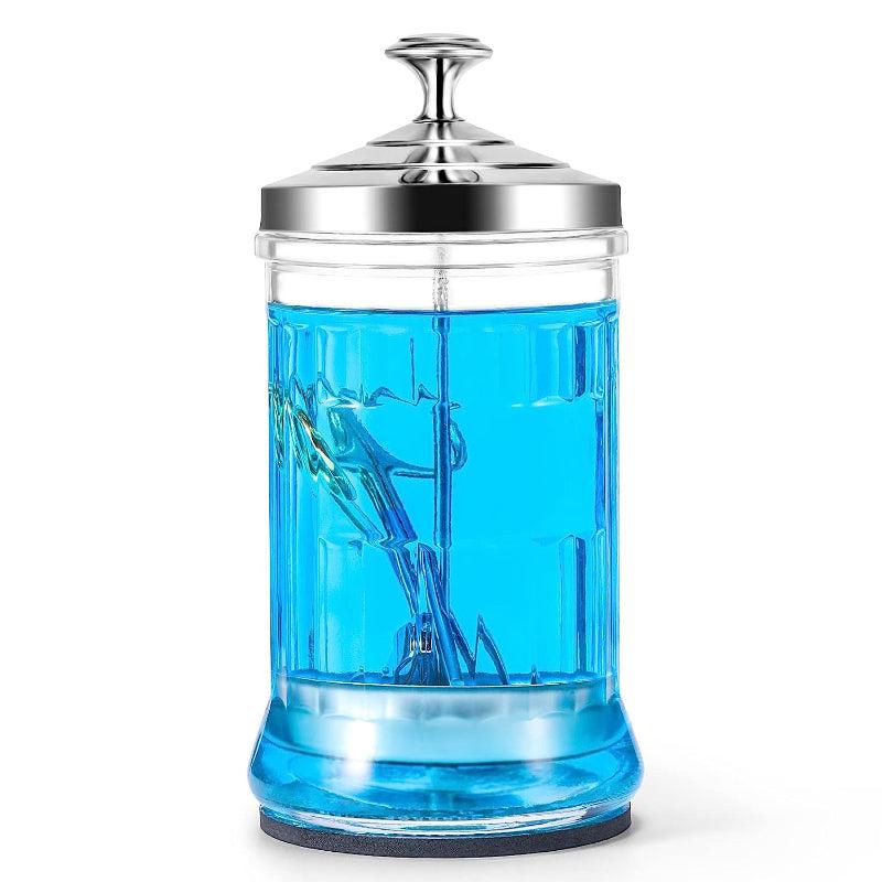 29 Oz Sanitizing Manicure Glass Small Glass Salon Jar Container