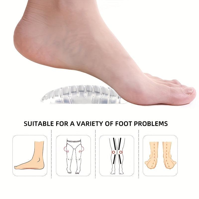 Silicone Gel Insoles Flat Feet Arch Support Cushion Pads Pain Relief Corrector
