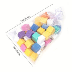 60 Pcs 3Pack Colorful Mini Nail File Blocks Sponge Sanding Buffer Strips