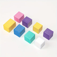 60 Pcs 3Pack Colorful Mini Nail File Blocks Sponge Sanding Buffer Strips
