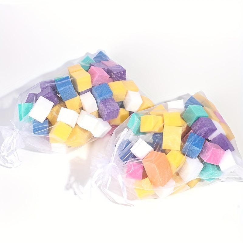 60 Pcs 3Pack Colorful Mini Nail File Blocks Sponge Sanding Buffer Strips