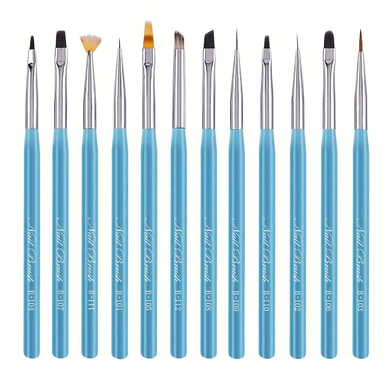 Manicure Nail Brush Acrylic Gradient Drawing Gel Polish Pen French Liner Ombre