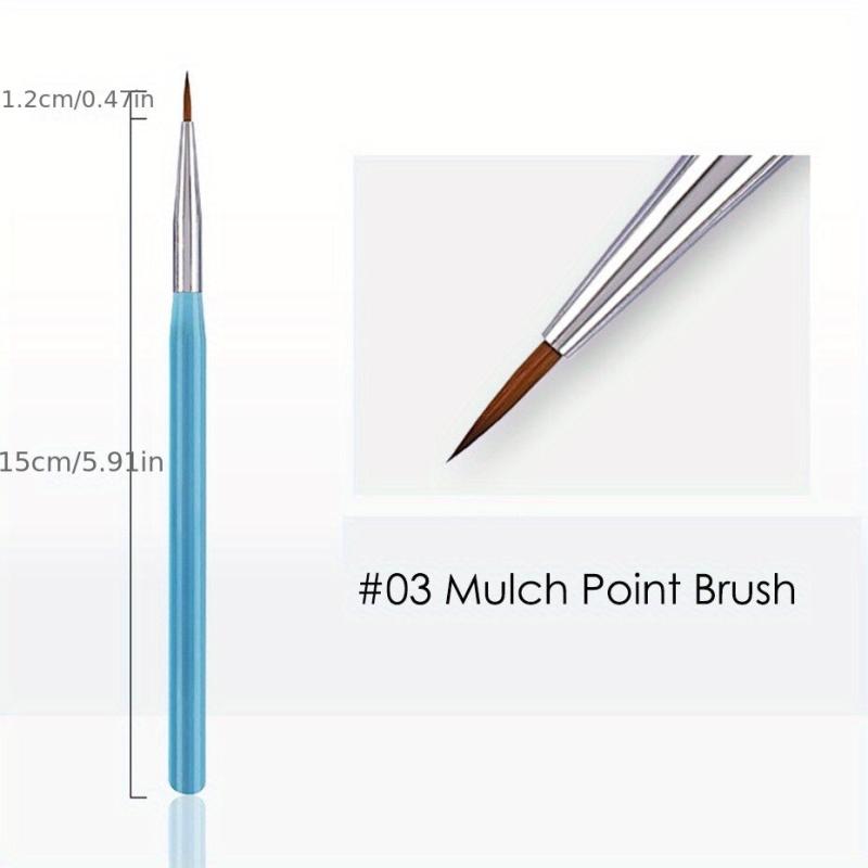 Manicure Nail Brush Acrylic Gradient Drawing Gel Polish Pen French Liner Ombre