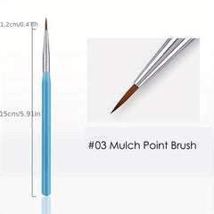 Manicure Nail Brush Acrylic Gradient Drawing Gel Polish Pen French Liner Ombre