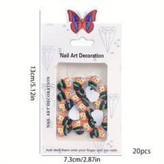 Halloween Nail Art Charms 3D Resin Cartoon Pumpkin Ghost Skull
