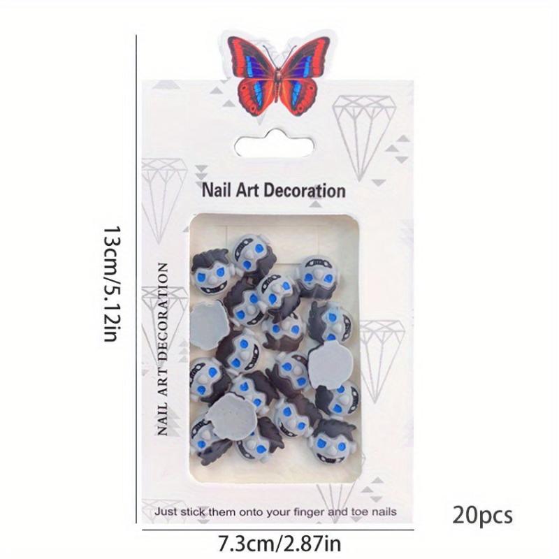 Halloween Nail Art Charms 3D Resin Cartoon Pumpkin Ghost Skull