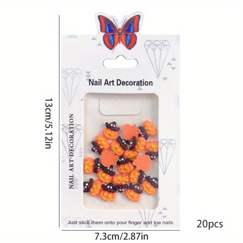 Halloween Nail Art Charms 3D Resin Cartoon Pumpkin Ghost Skull