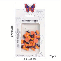 Halloween Nail Art Charms 3D Resin Cartoon Pumpkin Ghost Skull
