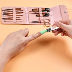 12 Pcs Nail Clippers Set Stainless Steel Manicure Pedicure Kit with Storage Bag