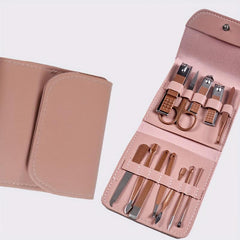 12 Pcs Nail Clippers Set Stainless Steel Manicure Pedicure Kit with Storage Bag