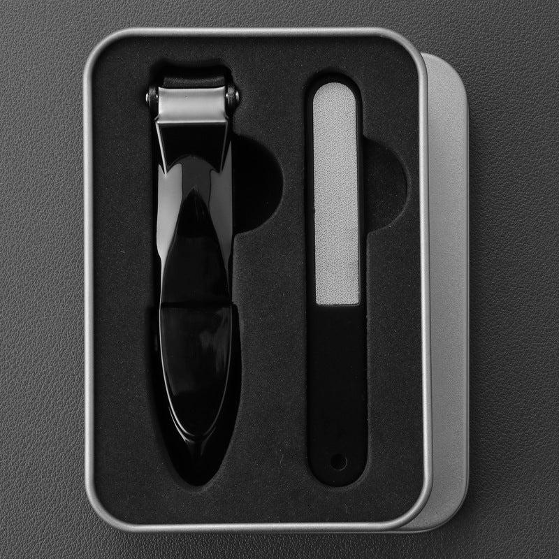 Portable Nail Clippers with Nail File & Storage Box