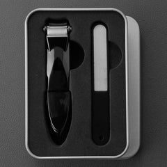 Portable Nail Clippers with Nail File & Storage Box