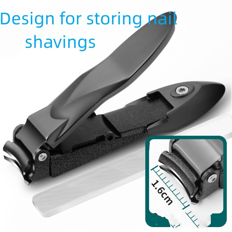 Portable Nail Clippers with Nail File & Storage Box