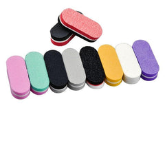 10 Pcs Washable Sponge Buffer Nail File 100 180 Sandpaper Polishing