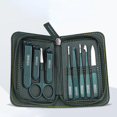 9-Piece Professional Manicure Set with Stainless Steel Nail Clippers and Cutters