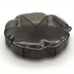 Clear Plastic Nail Art Decoration Storage Box 6 Grids