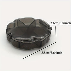 Clear Plastic Nail Art Decoration Storage Box 6 Grids