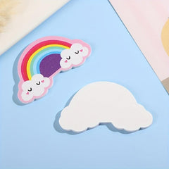 10 PCS Rainbow Shaped Nail File Cartoon Beauty Nail File Polishing Tool