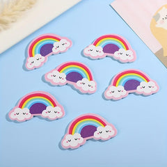 10 PCS Rainbow Shaped Nail File Cartoon Beauty Nail File Polishing Tool