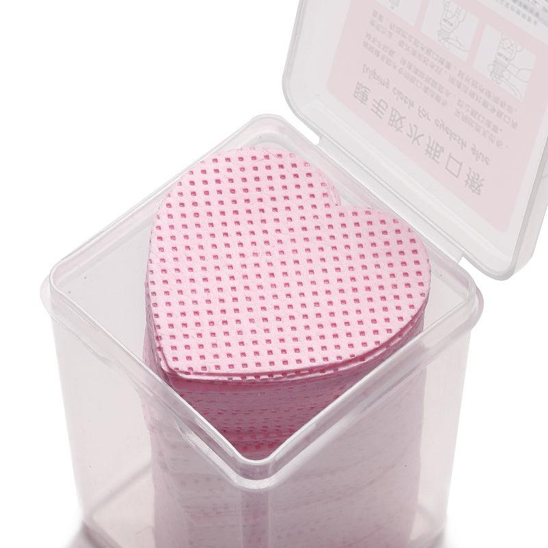 Heart Shaped Nail Wipes with Embroidery and Magic Cotton