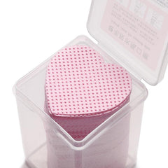 Heart Shaped Nail Wipes with Embroidery and Magic Cotton