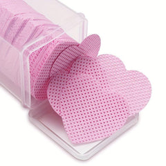 Heart Shaped Nail Wipes with Embroidery and Magic Cotton