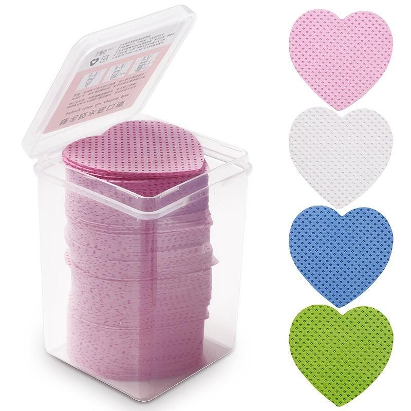 Heart Shaped Nail Wipes with Embroidery and Magic Cotton