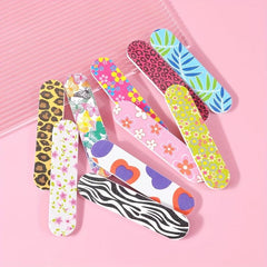 10pcs Double Sided Printed Fingernail Files