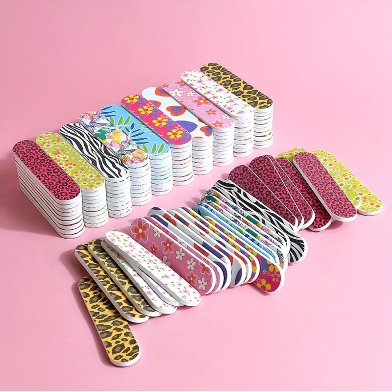 10pcs Double Sided Printed Fingernail Files