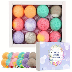 12pcs Foot Bath Bombs Set with Essential Oils