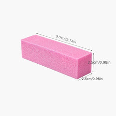 3pcs Elastic Beancurd Block Sanding Block Nail File Manicure Tool