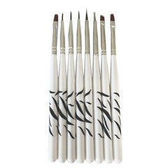 8pcs Nail Art Line Drawing Brushes Set DIY Dotting Pen Tools