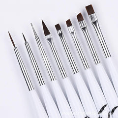 8pcs Nail Art Line Drawing Brushes Set DIY Dotting Pen Tools