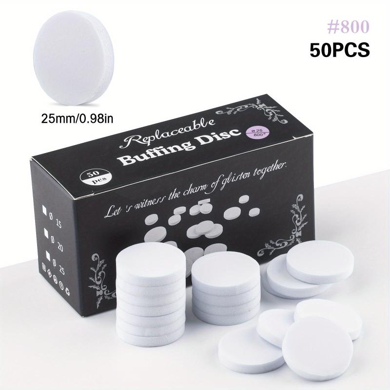 50pcs 2 Foot File Replacement Sanding Paper Professional Pedicure Buffing Disc