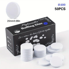 50pcs 2 Foot File Replacement Sanding Paper Professional Pedicure Buffing Disc