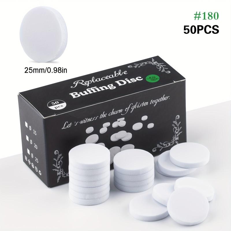 50pcs 2 Foot File Replacement Sanding Paper Professional Pedicure Buffing Disc