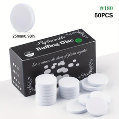 50pcs 2 Foot File Replacement Sanding Paper Professional Pedicure Buffing Disc