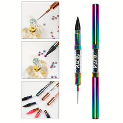 Dual Ended Nail Rhinestone Picker Wax Tip Pencil Double Head Nail Art Rhinestone