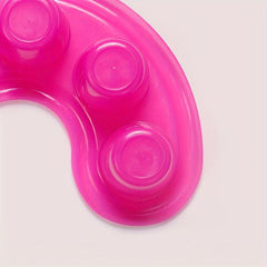 2PCS Rose Red Hand Soap Bowl Disinfection Five Hole Soak Hand Bowl
