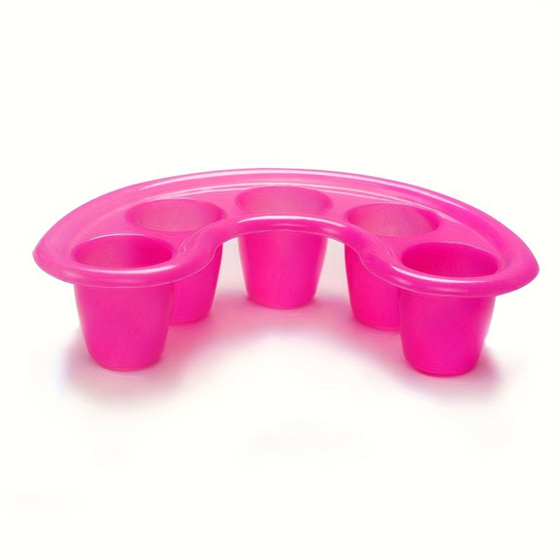 2PCS Rose Red Hand Soap Bowl Disinfection Five Hole Soak Hand Bowl