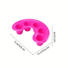 2PCS Rose Red Hand Soap Bowl Disinfection Five Hole Soak Hand Bowl