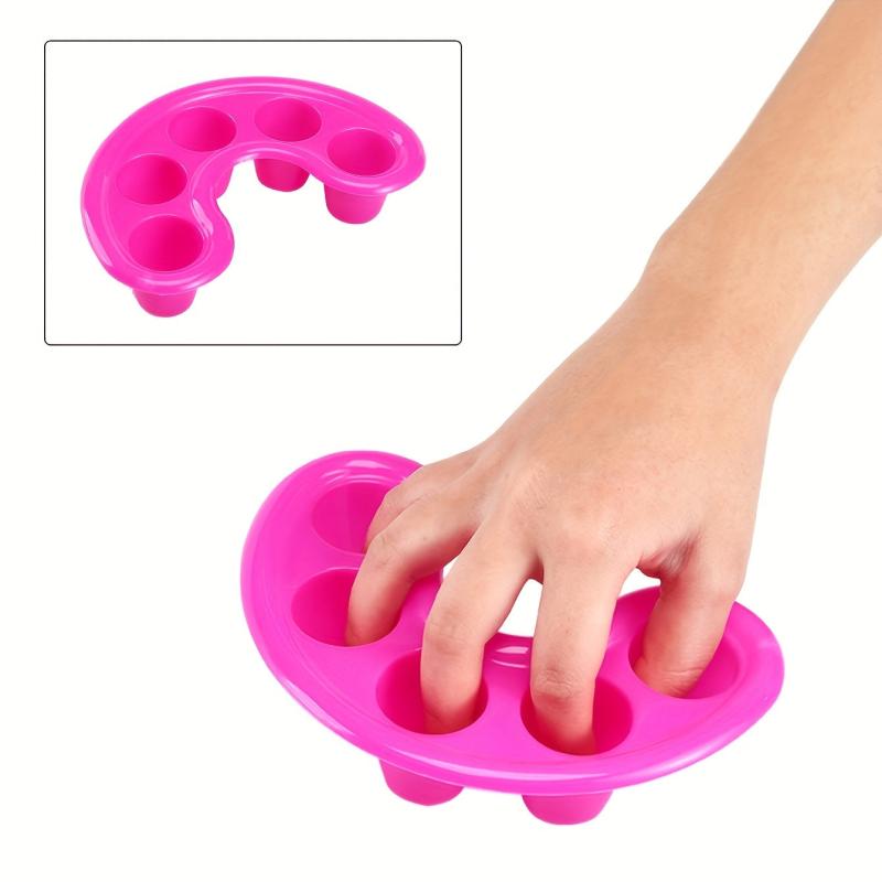 2PCS Rose Red Hand Soap Bowl Disinfection Five Hole Soak Hand Bowl