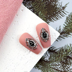 10pcs Baroque Style Nail Charms with Rhinestones