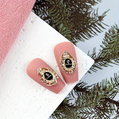 10pcs Baroque Style Nail Charms with Rhinestones