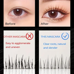 Waterproof Mascara for Easy Shaping Sunflower Eyelashes - Brown