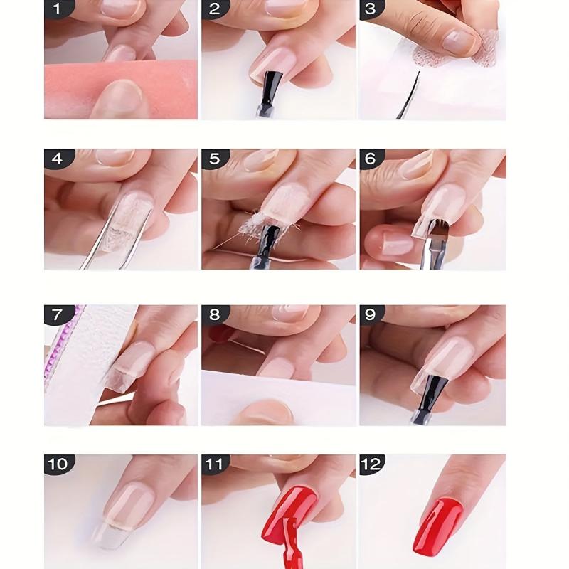 Nail Gel Art Fiberglass Silk Glass Tips Extension