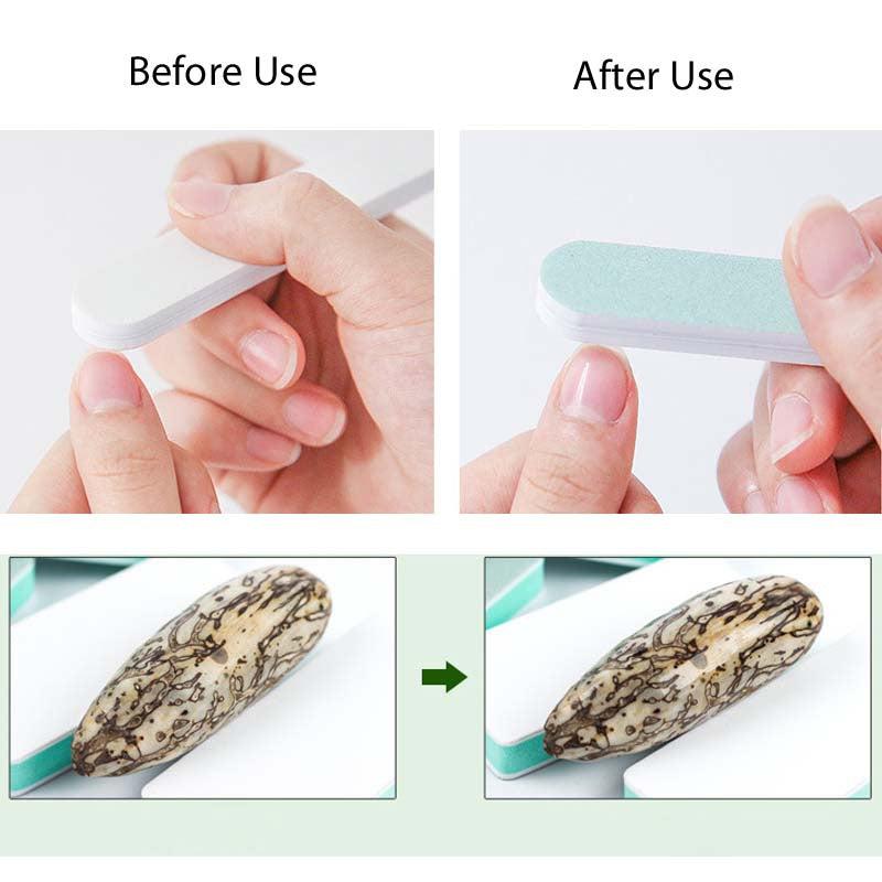 10Pcs Nail File Double sided Nail Polishing Grinder Nail Cleaning Tools