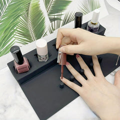 Silicone Nail Polish Bottle Holder Organizer Nail Station